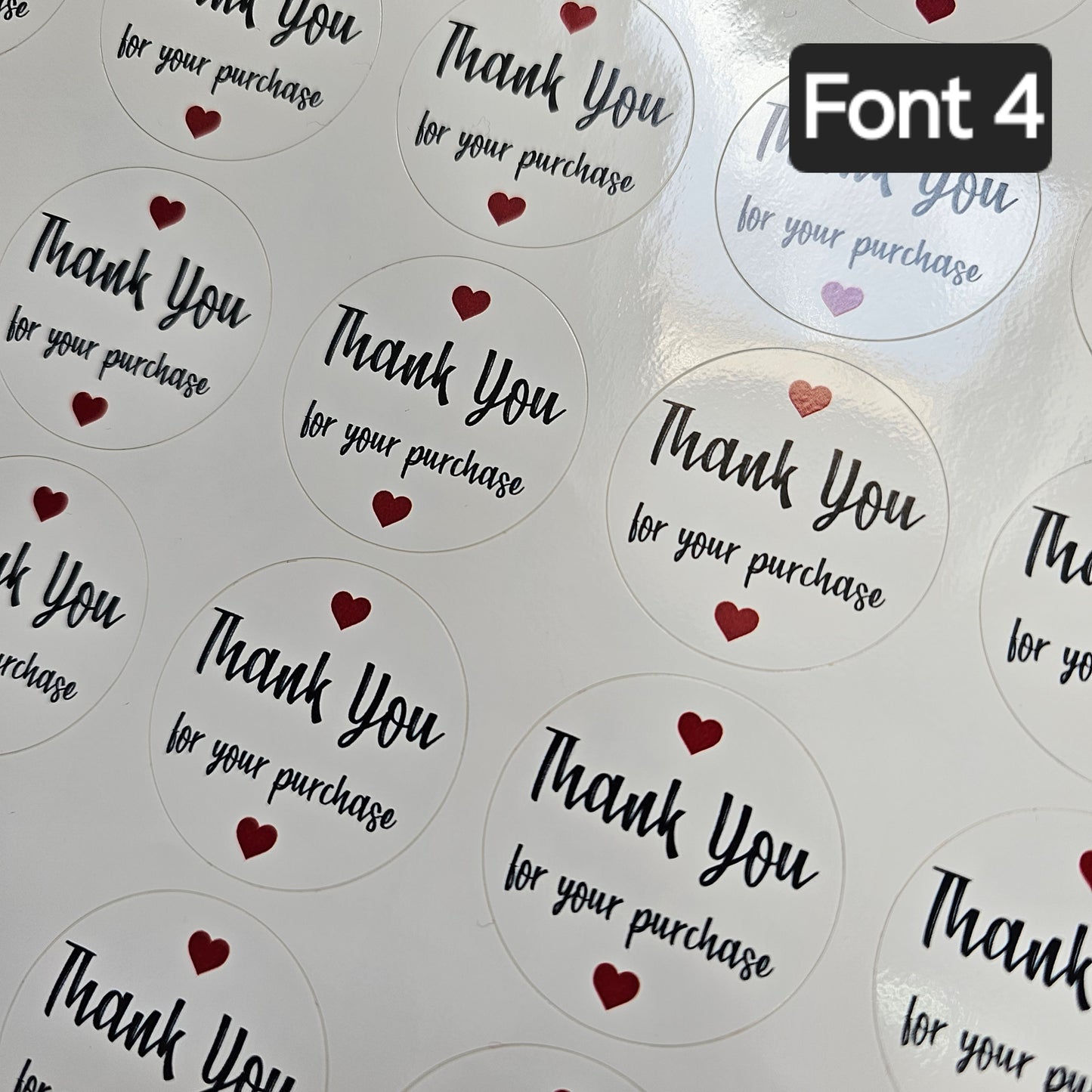 Thank You For Your Purchase - Sticker Sheet