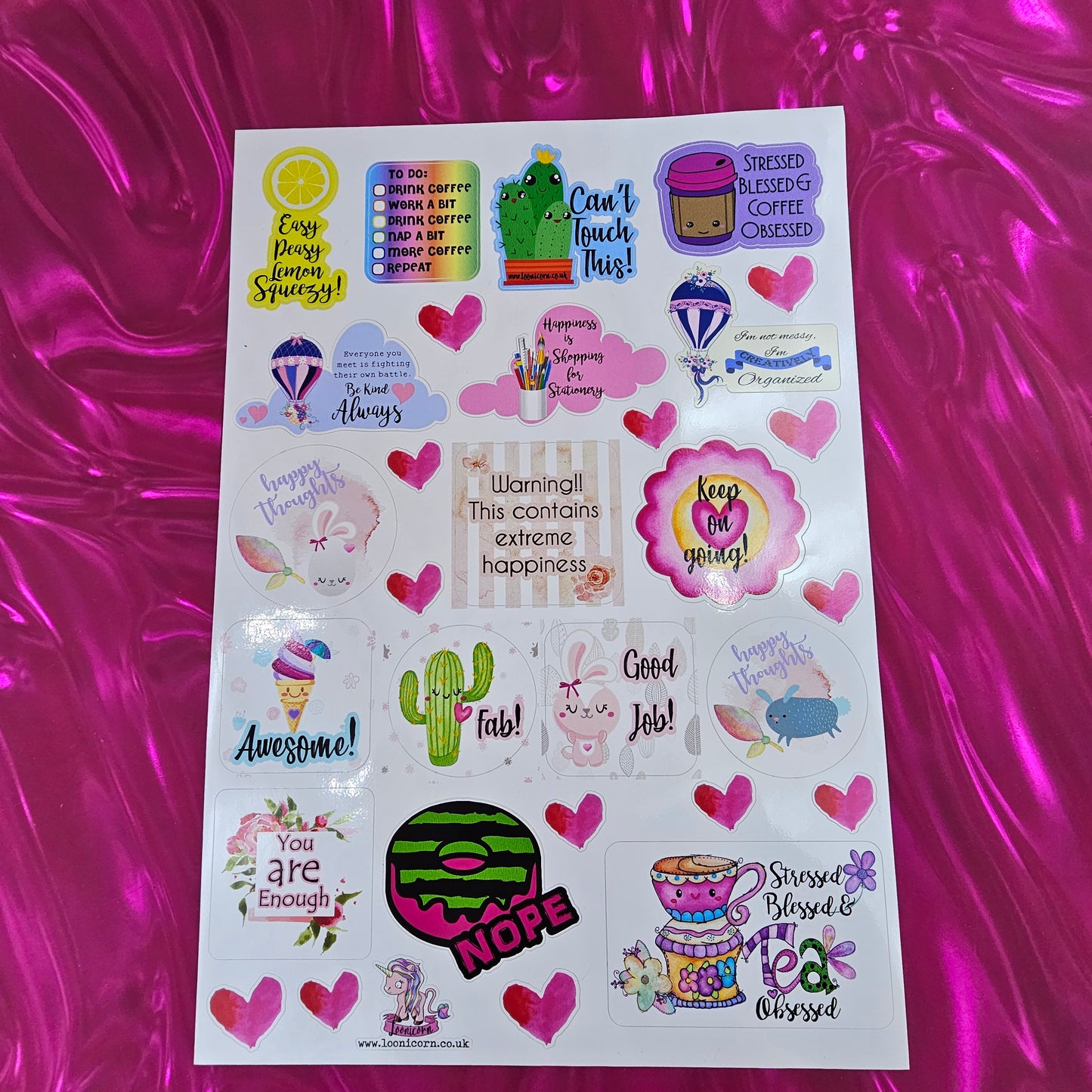 Mixed Design - Sticker Sheet
