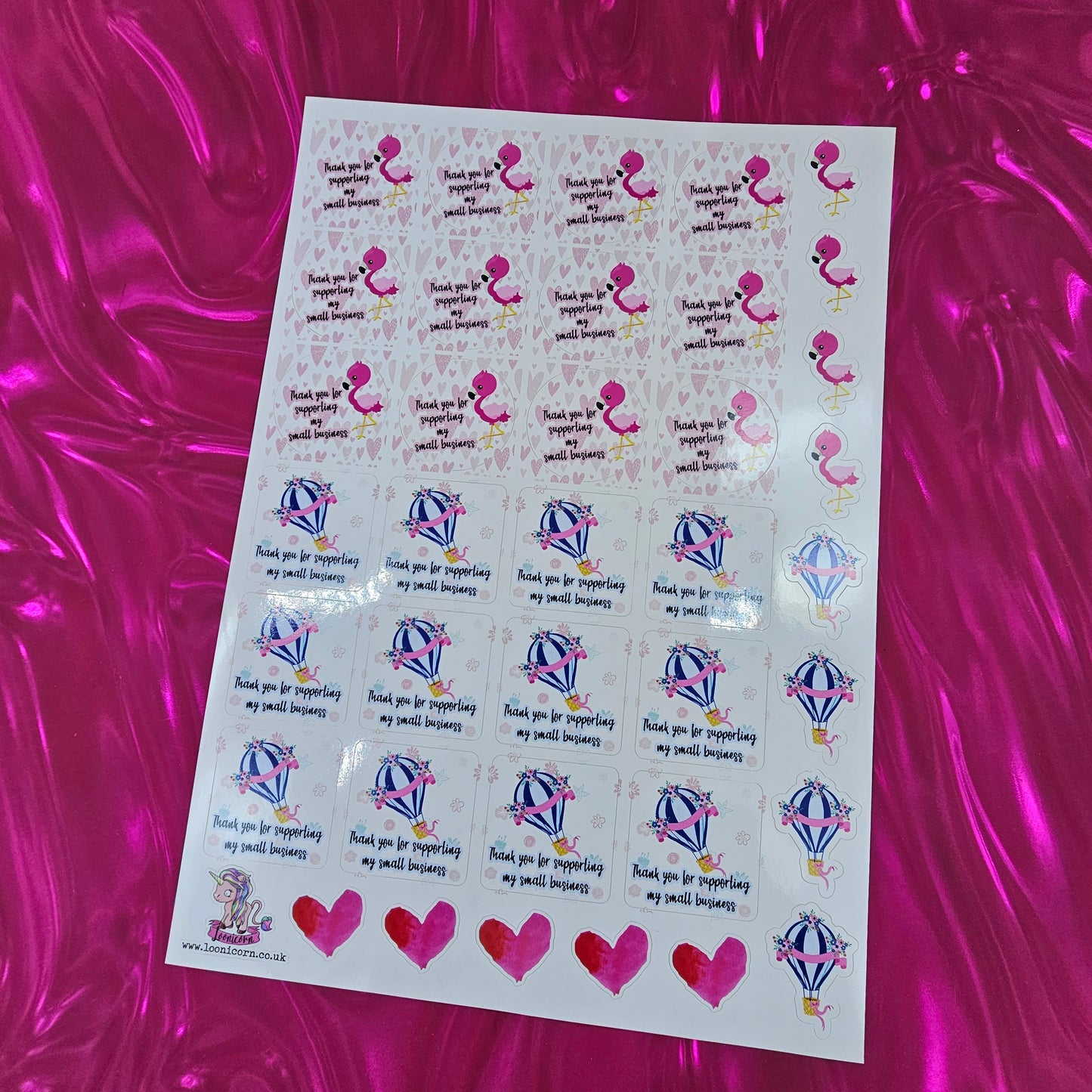 Happy Post - Flamingos - Sticker Sheet