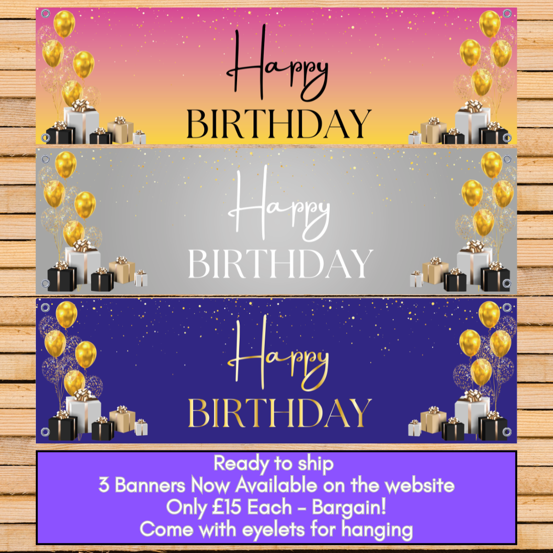 READY MADE TO SHIP - BANNERS