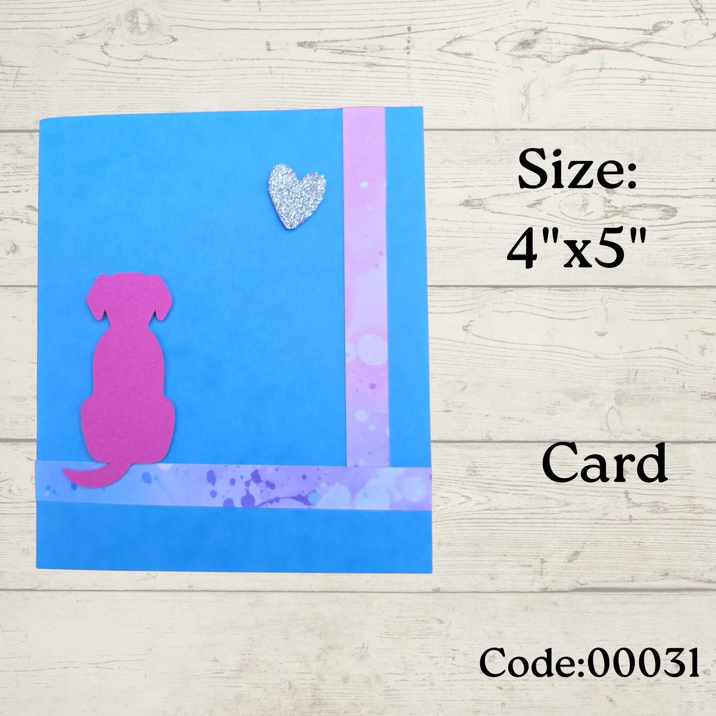 Handmade Greetings Card - 4x5" - #0031 - Blank
