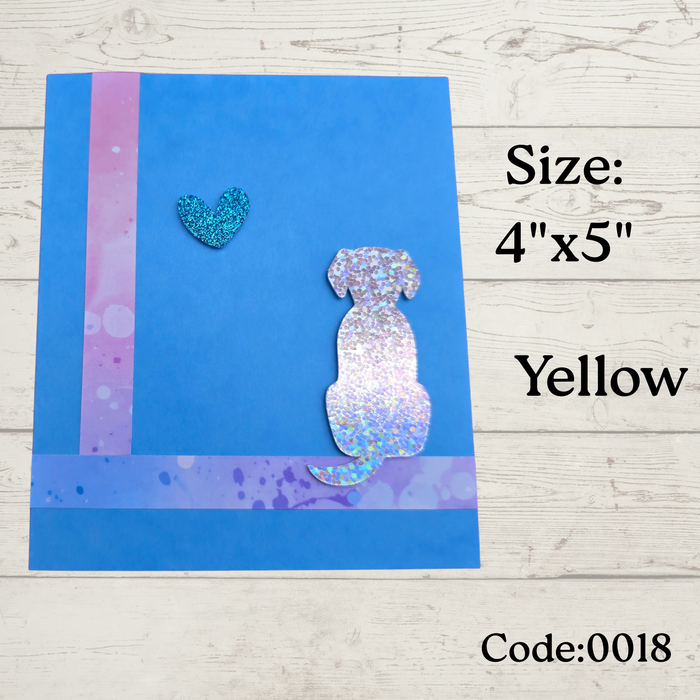 Handmade Greetings Card - 4x5" - #0018 - Blank