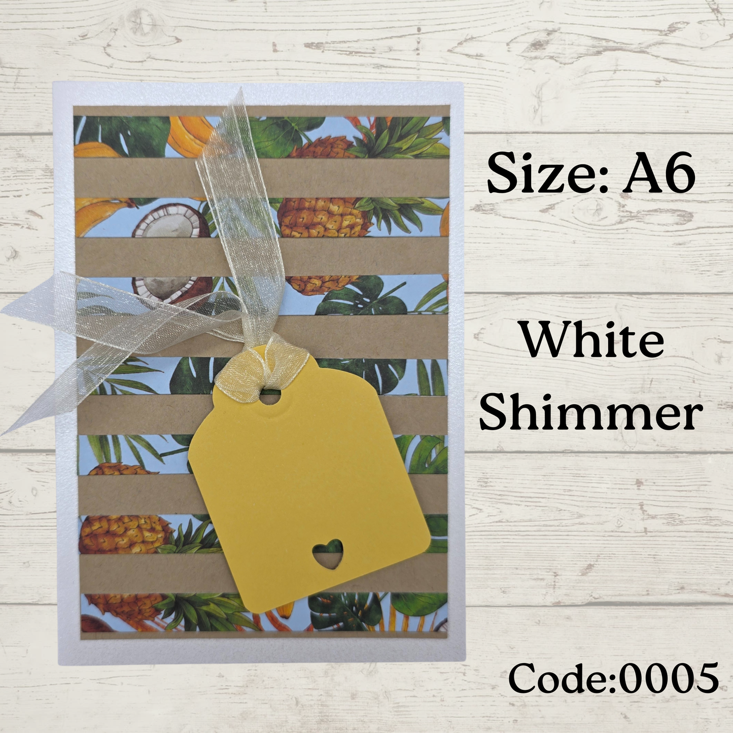 Handmade Greetings Card - A6 - #0005 - BLANK