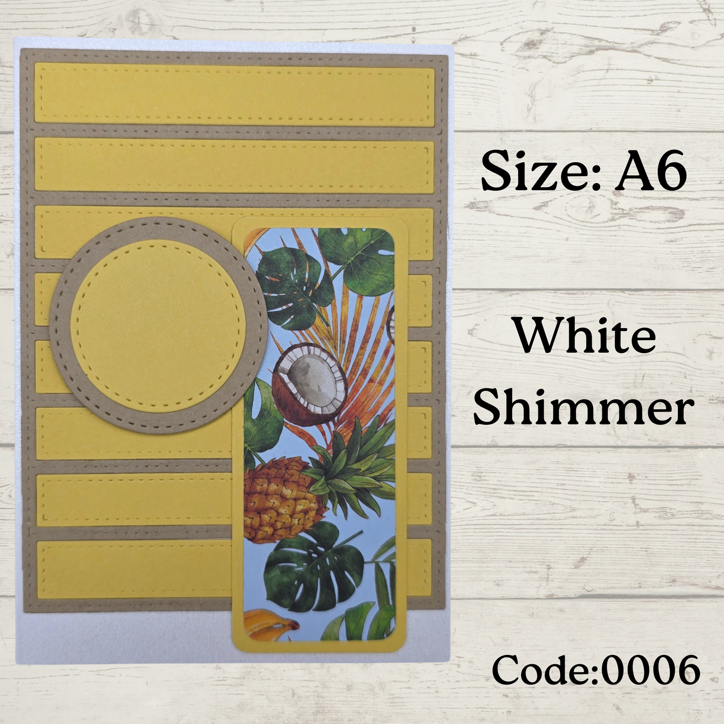 Handmade Greetings Card - A6 - #0006 - BLANK