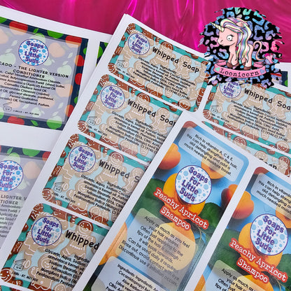 Vinyl Sticker Sheets