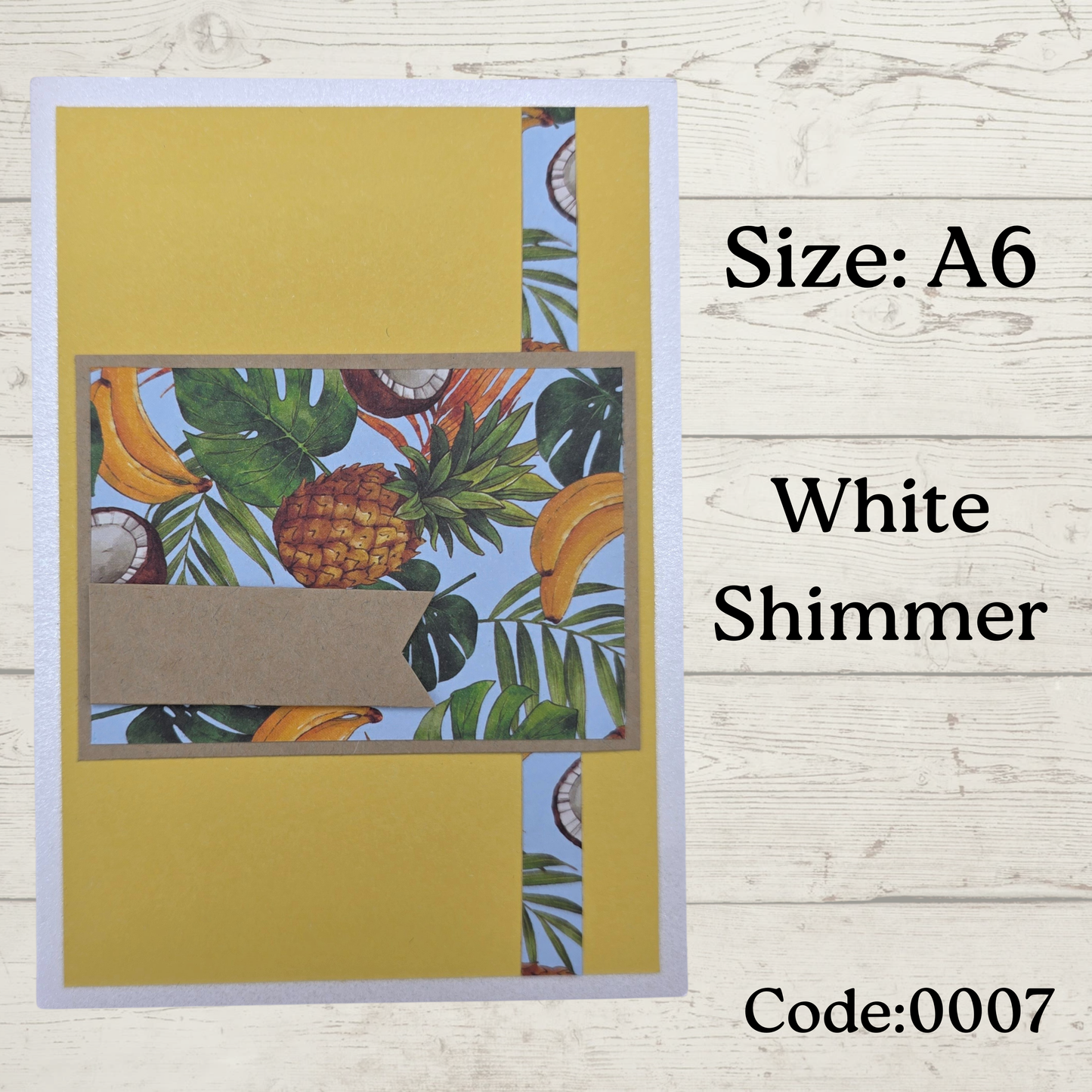 Handmade Greetings Card - A6 - #0007 - BLANK