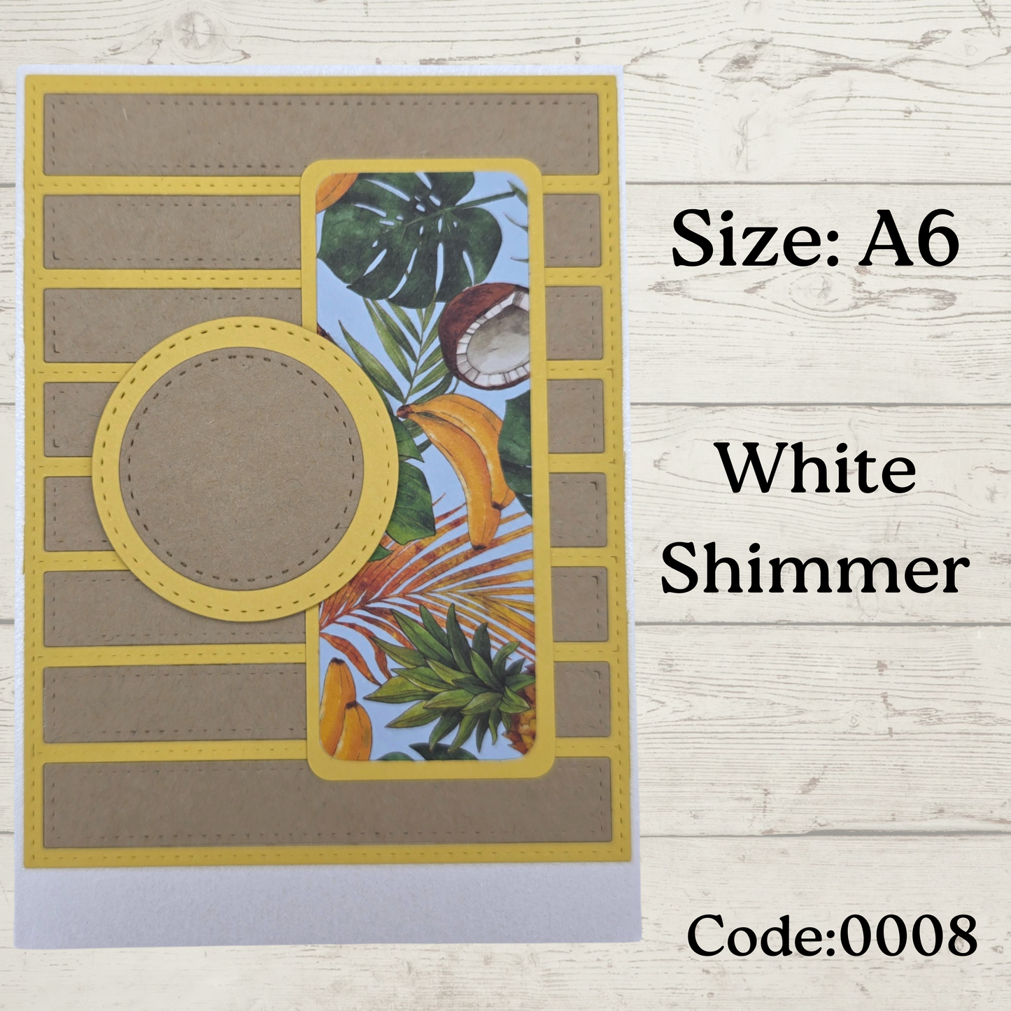 Handmade Greetings Card - A6 - #0008 - BLANK